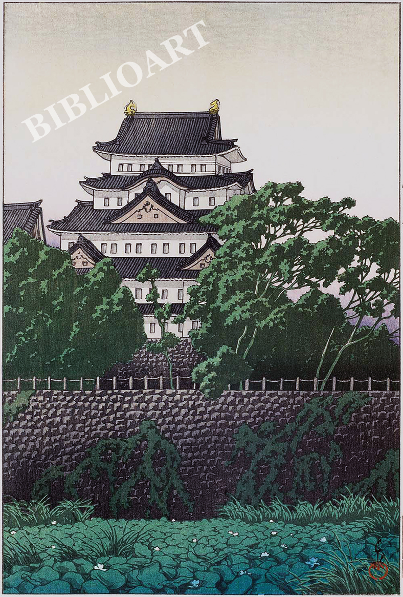 ポストカード単品：KHS041-BP：東海道風景選集より 『名古屋城』