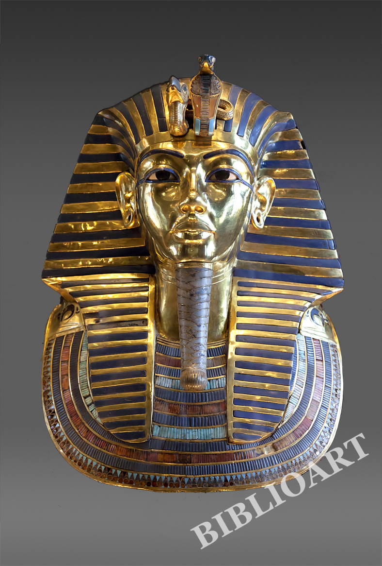 ポストカード単品：AE005-BP
：The funerary mask of Tutankhamun