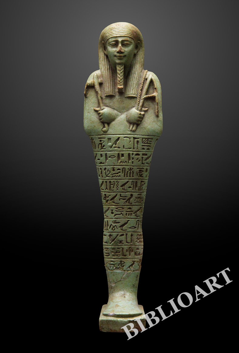 ポストカード単品：AE012-BP
：Ushebti figurine of Tjahorpato