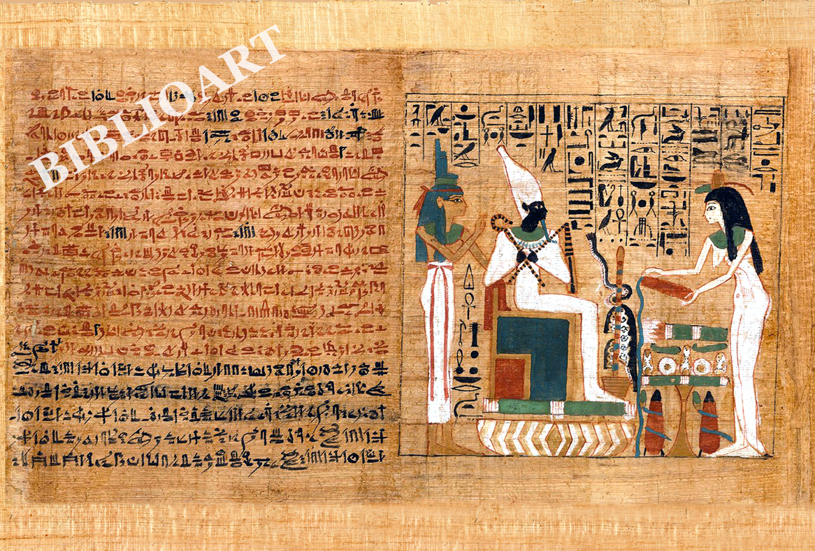 ポストカード単品：AE019-BP
：Book of the Dead Papyrus Inscribed forGautsoshen
