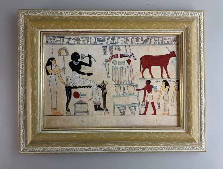 額装品（Ａ５）：AE027A-A5G-GB
：Facsimile of the painting on the inner back sideof the sarcophagus of Aashyt -1