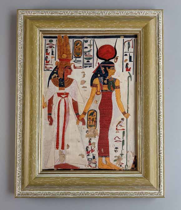 額装品（Ａ５）：AE032-A5G-GB
：Queen Nefertari being led by Isis