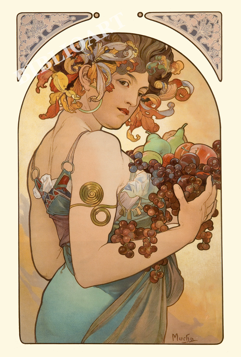 ポストカード単品：AM012-BP
：La Fleur(1897) -1