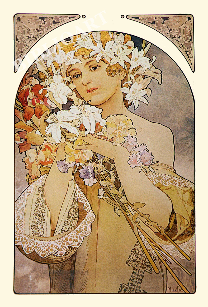 ポストカード単品：AM013-BP
：La Fleur(1897) -2