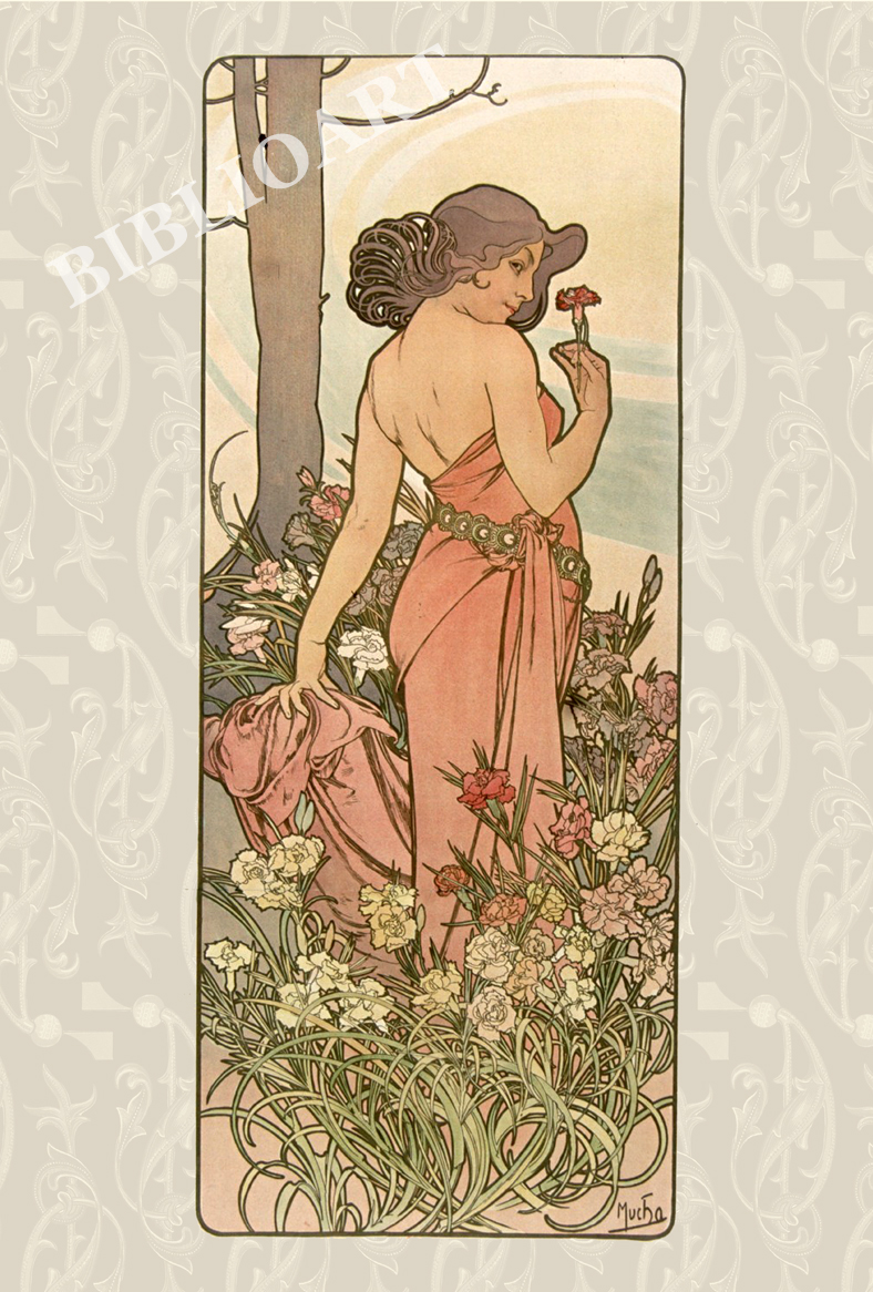 ポストカード単品：AM015-BP
：La Fleur(1897) -4