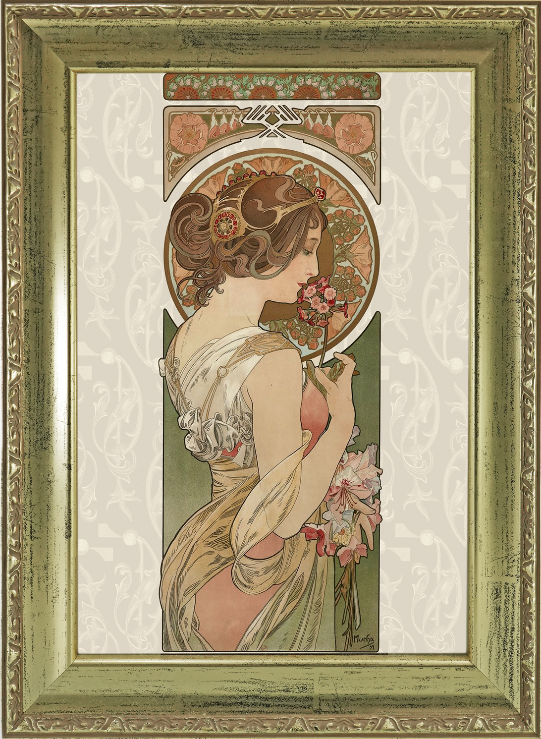 額装品（Ａ4）：AM018-A4G-GIN：La Primevere