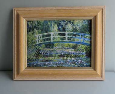 額装品（Ａ５）：CM001-A5G-B：Water-lilies and Japanese Bridge