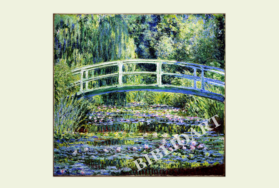 ポストカード単品：CM001-BP
：Water-lilies and Japanese Bridge