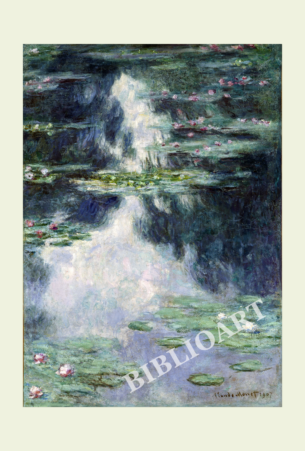 ポストカード単品：CM114-BP
：Pond with Water Lilies