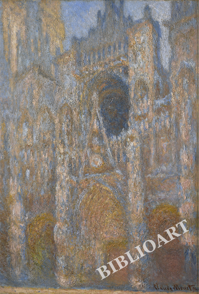 ポストカード単品：CM407-BP
：Rouen Cathedral, The Facade in Sunlight