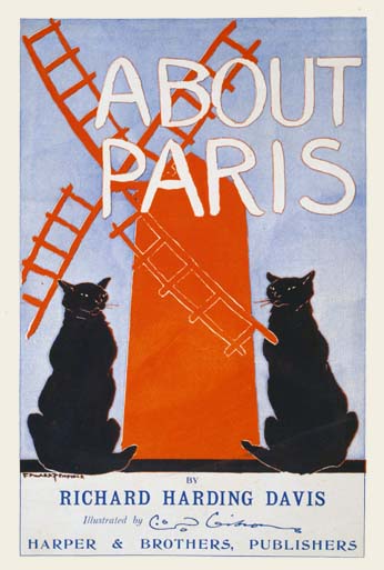ポストカード単品：EP010-BP
：About Paris, by Richard Harding Davis
