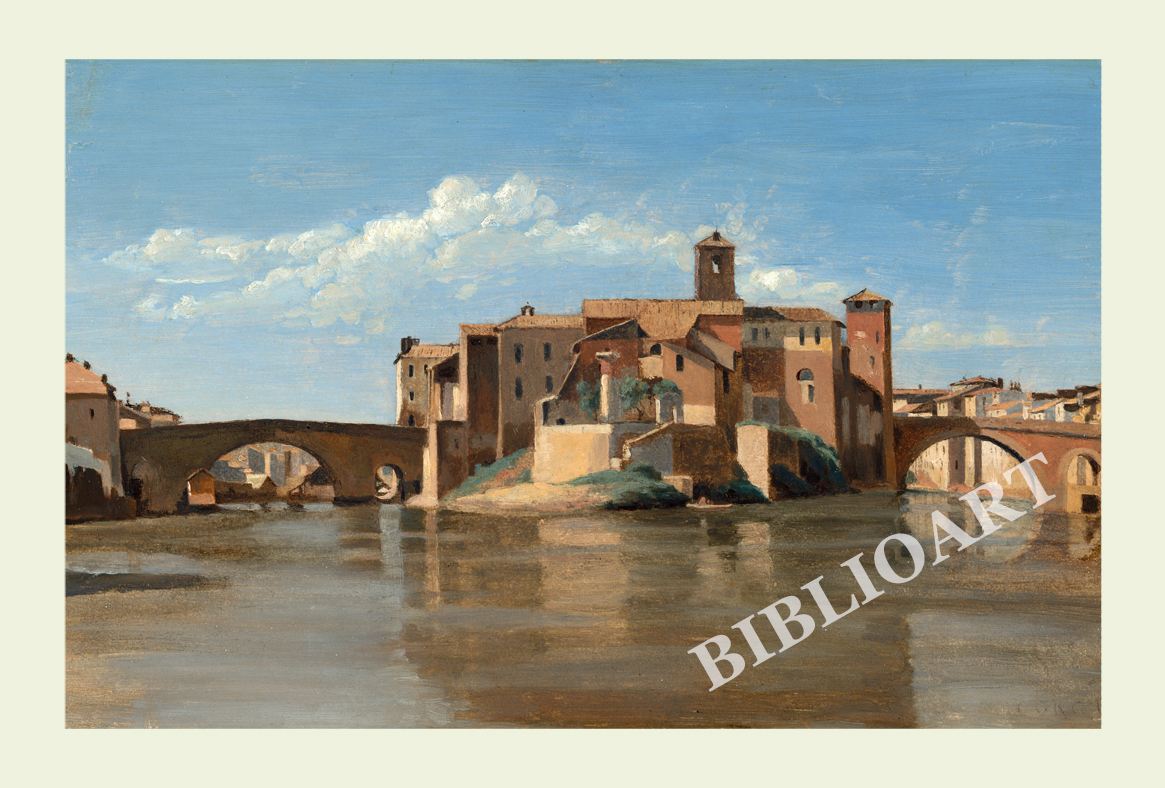 ポストカード単品：JBCC014-BP：The Island and Bridge of San Bartolomeo,Rome