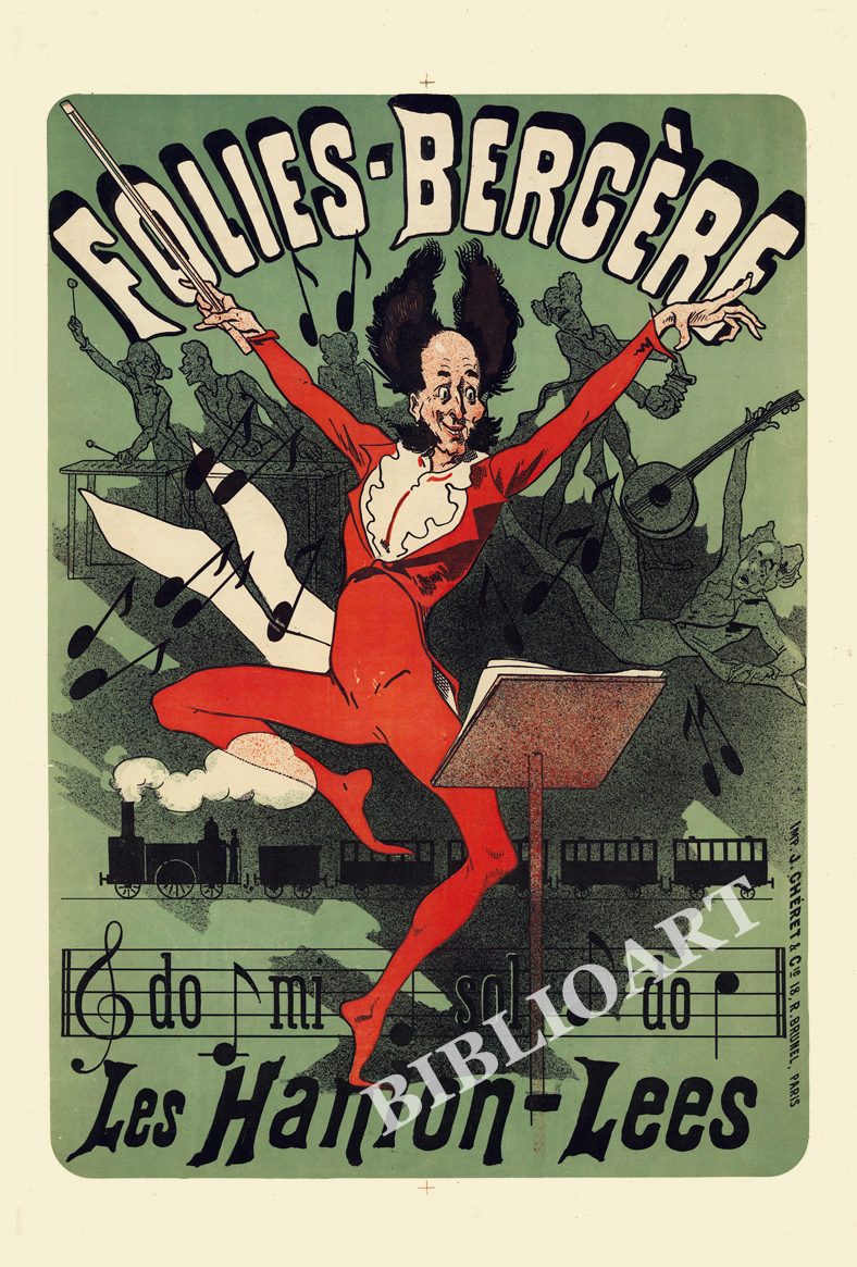 ポストカード単品：JC104-BP：Folies Bergere. Do-mi-sol-do.