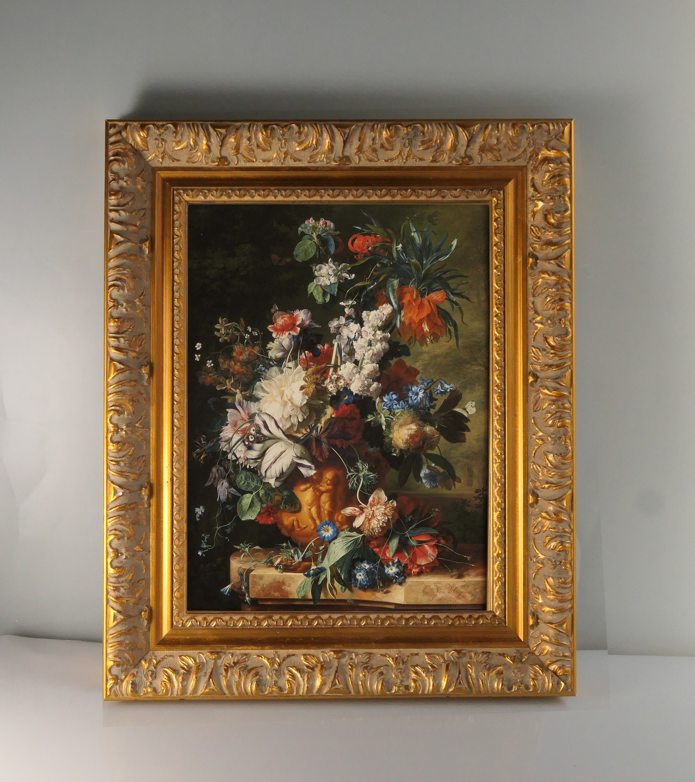 額装品（Ａ４）：JVH002-A4G-KIN2：Bouquet of Flowers in an Urn