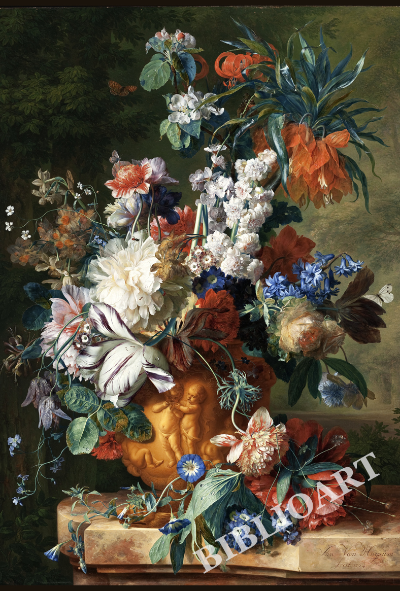 ポストカード単品：JVH002-BP：Bouquet of Flowers in an Urn