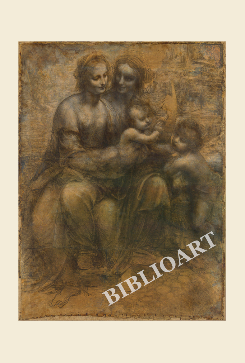 ポストカード単品：LV006-BP
：聖アンナと聖母子と幼児聖ヨハネ
