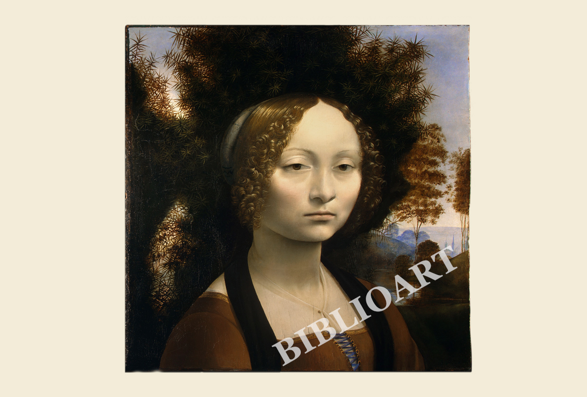 ポストカード単品：LV008-BP
：ジネヴラ・デ・ベンチの肖像画