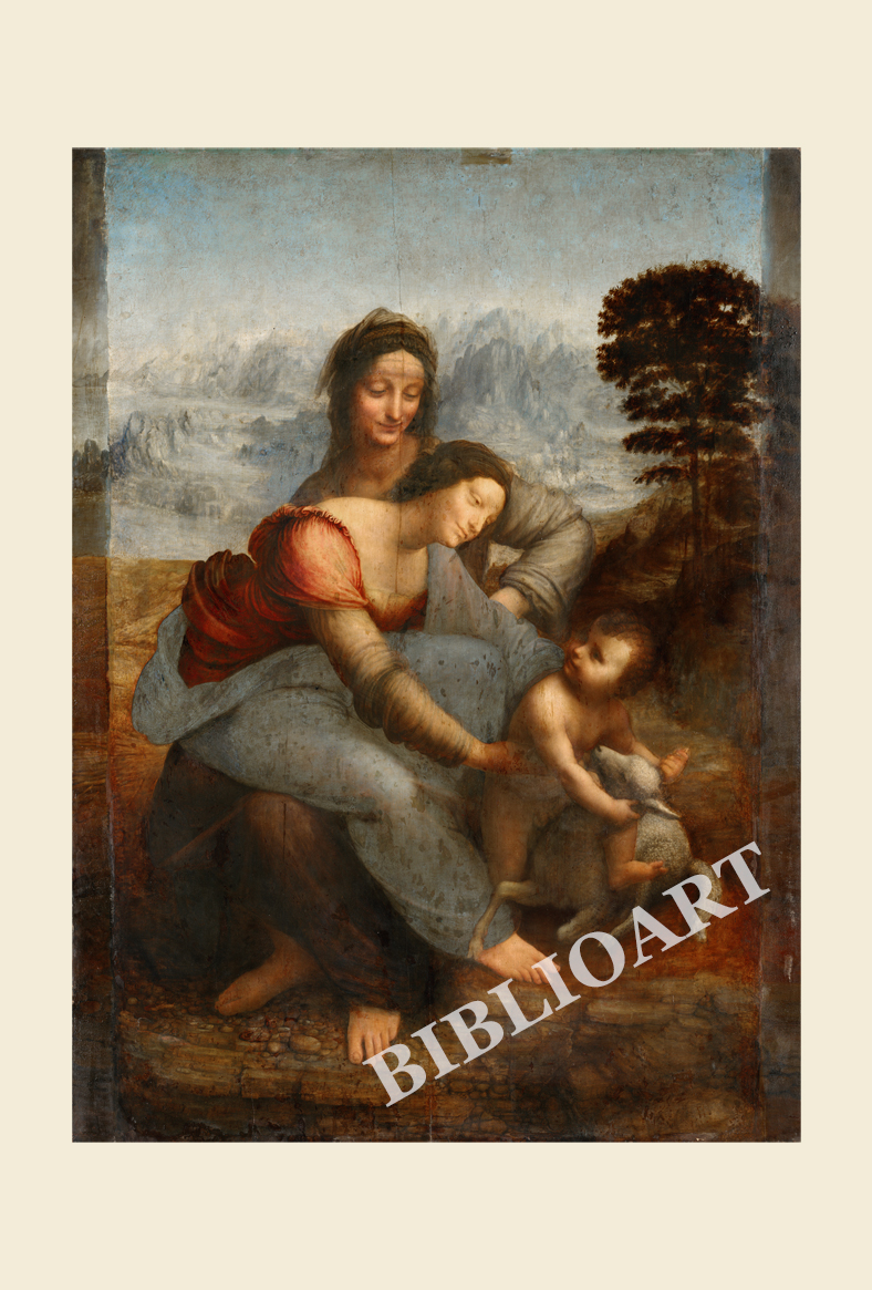 ポストカード単品：LV012-BP
：聖アンナと聖母子