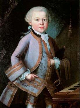 ポストカード単品：M020-BP
：モーツァルトの肖像画（６歳）