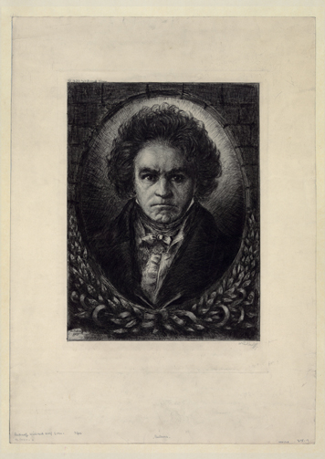 ポストカード単品：M082-BP
：ベートーヴェンの肖像画 -2