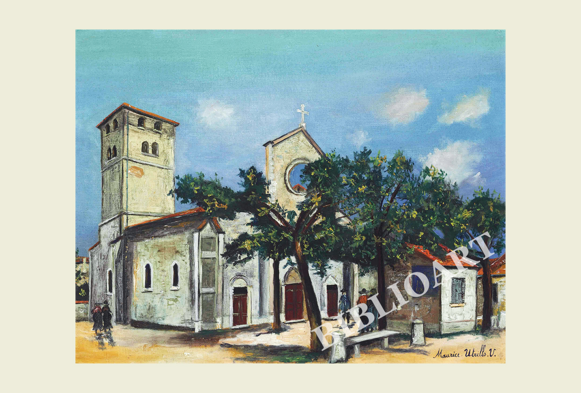ポストカード単品：MU013-BP
：Eglise de Provence