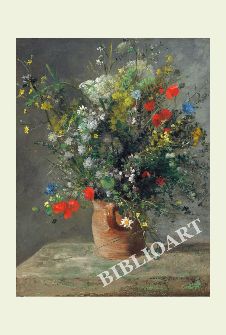 ポストカード単品：PAR014-BP：Flowers in a Vase