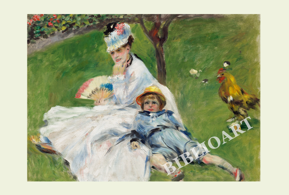 ポストカード単品：PAR016-BP：Madame Monet and Her Son
