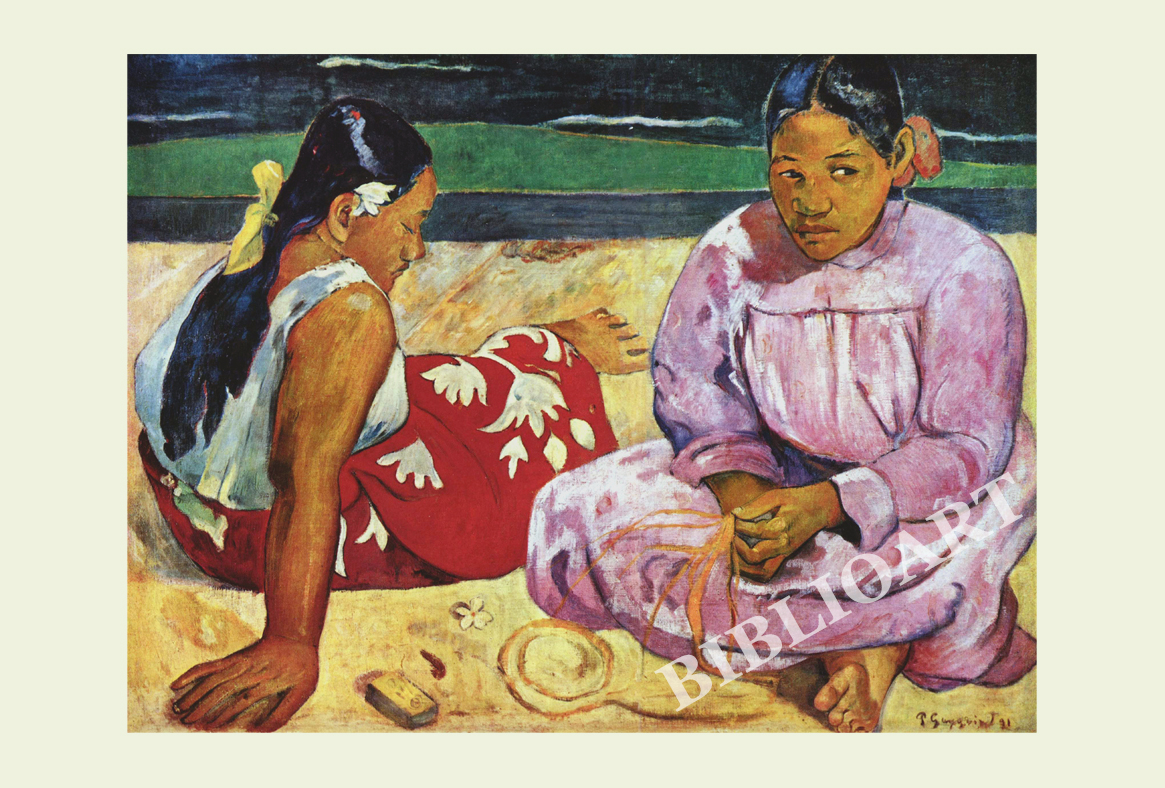 ポストカード単品：PG006-BP
：タヒチの女たち