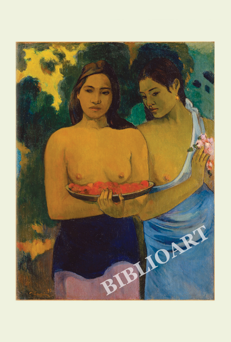 ポストカード単品：PG010-BP
：二人のタヒチ女性
