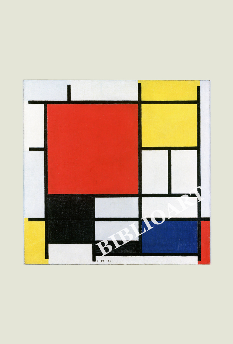 ポストカード単品：PM004-BP
：Composition with Red, Yellow, Blue, and Black