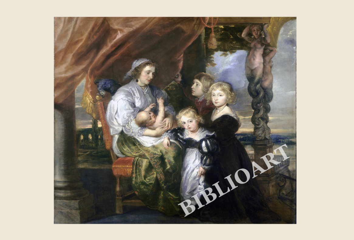ポストカード単品：PPR010-BP：Deborah Kip, Wife of Sir Balthasar Gerbier, and Her Children