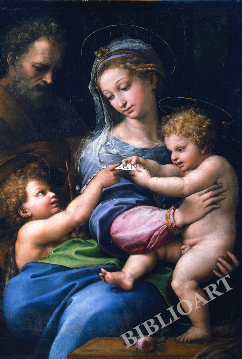 ポストカード単品：RAS001-BP：Madonna della Rosa (Prado)