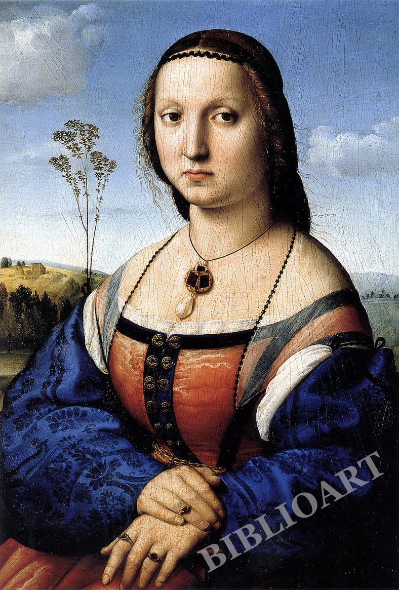 ポストカード単品：RAS008-BP：Portrait of Maddalena Strozzi Doni