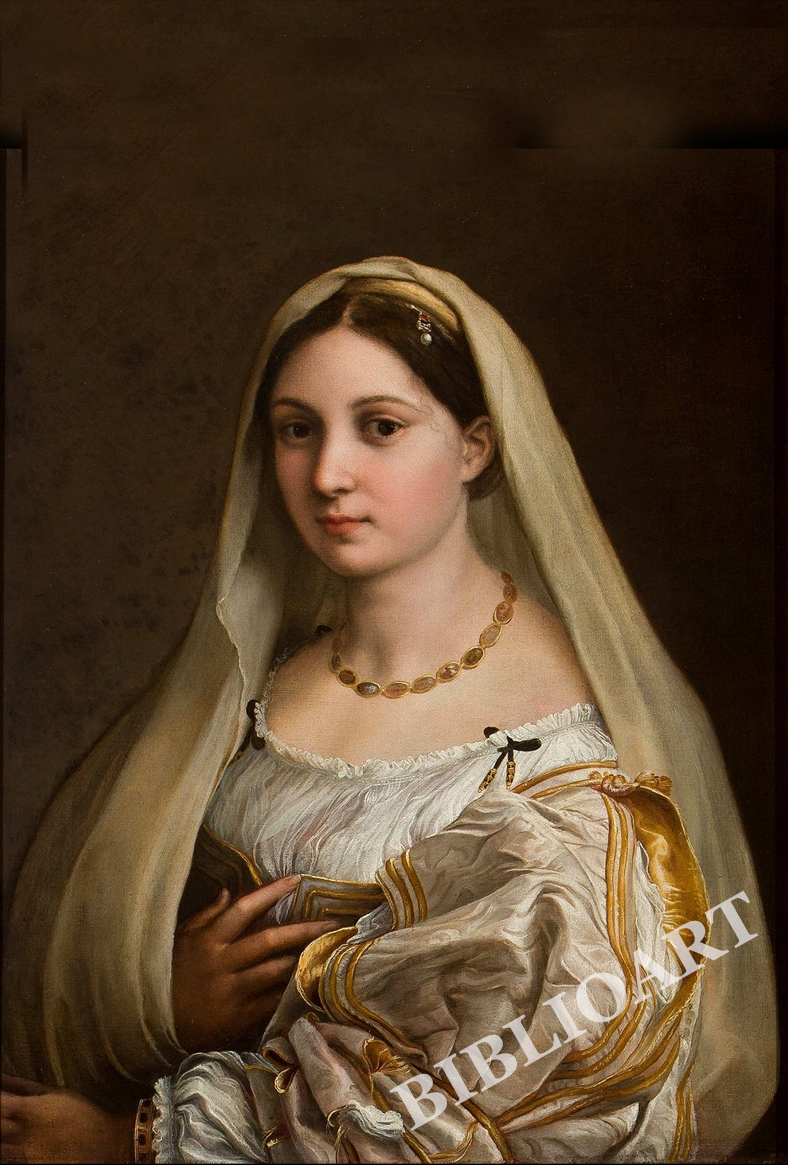 ポストカード単品：RAS009-BP：Woman with a veil (La Donna Velata)