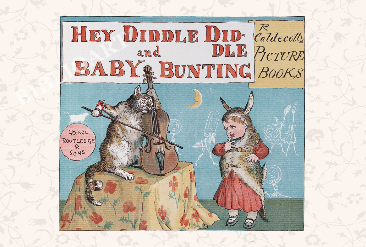 ポストカード単品：RDC001-BP：Hey Diddle Diddle and Baby Bunting -1