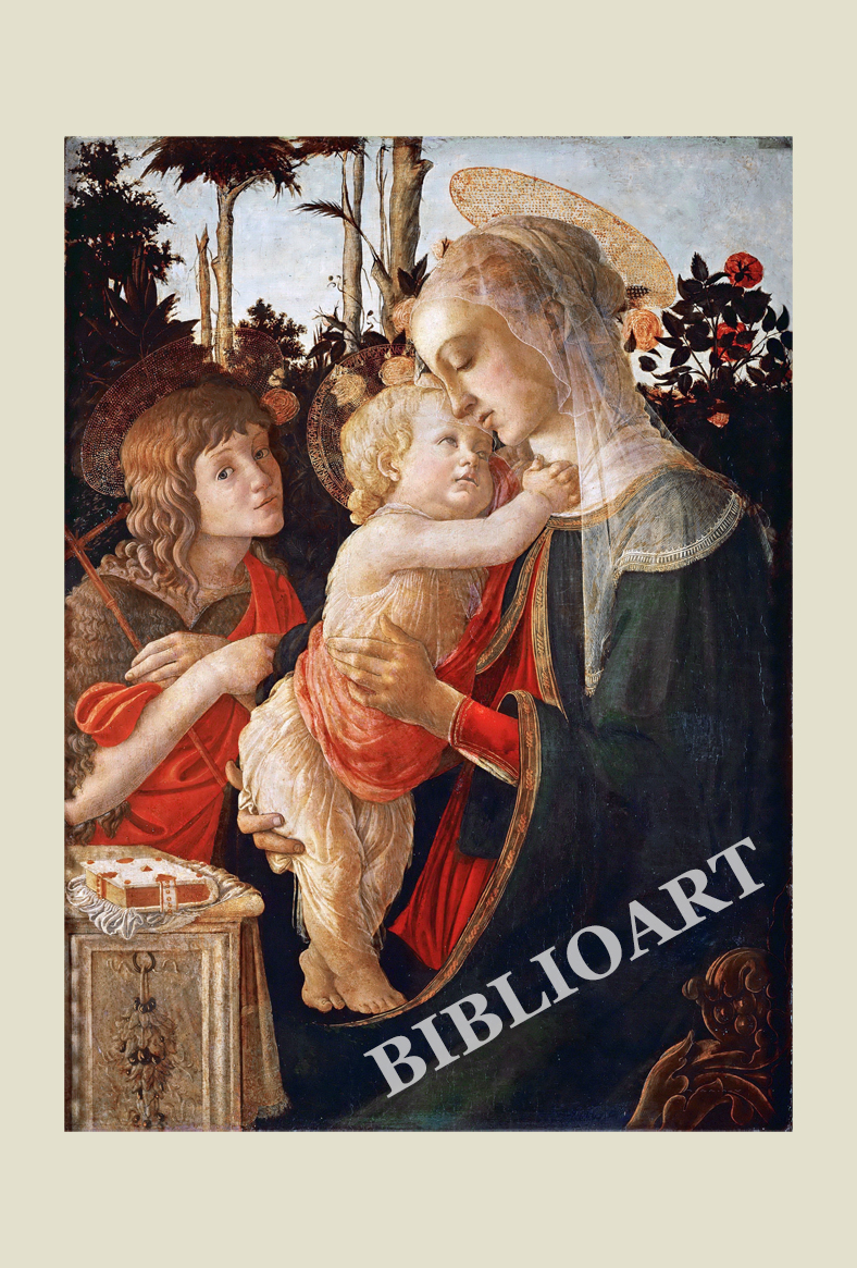ポストカード単品：SAB005-BP：Madonna and Child with the Young St. John the Baptist
