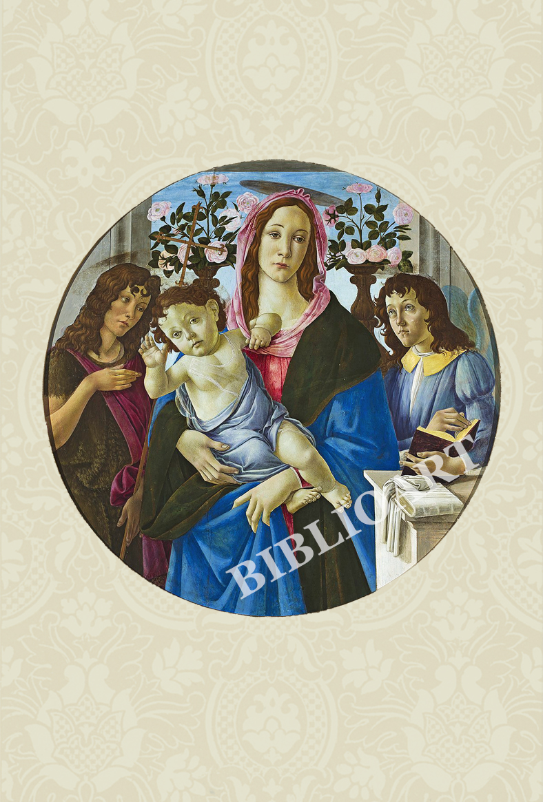 ポストカード単品：SAB024-BP：Madonna with Child Jesus, St. John and Angel