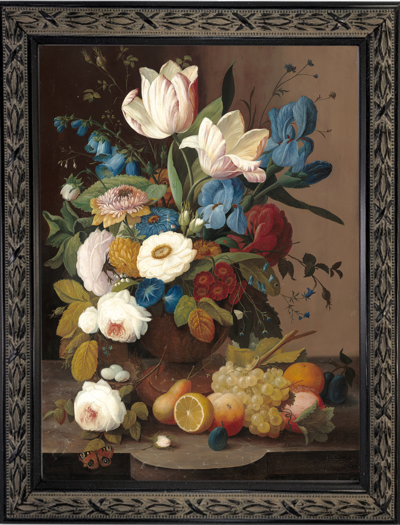 額装品（Ａ４）：SR001-A4G-LA：Still Life, Flowers and Fruit