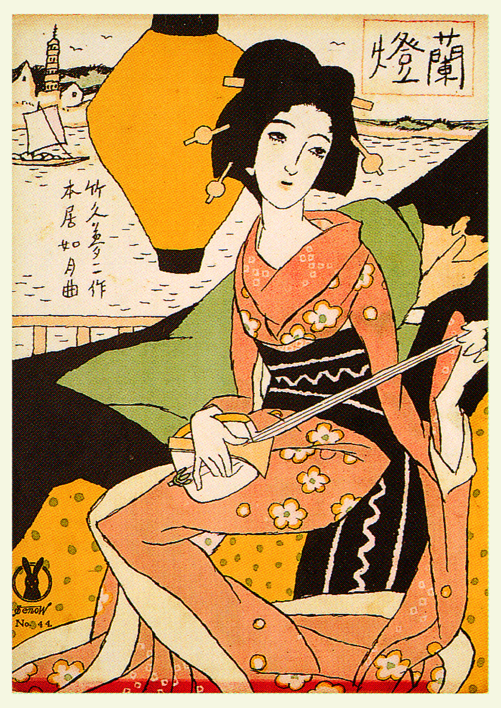 額絵（Ａ４）：TY043-A4：燈蘭