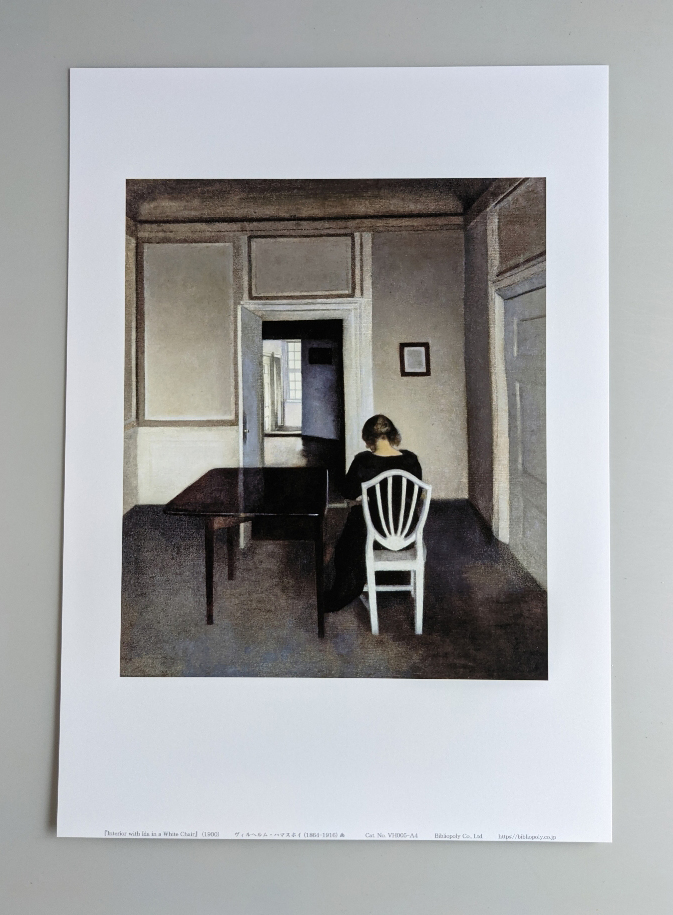 額絵（Ａ４）：VH005-A4
：Interior with Ida in a White Chair