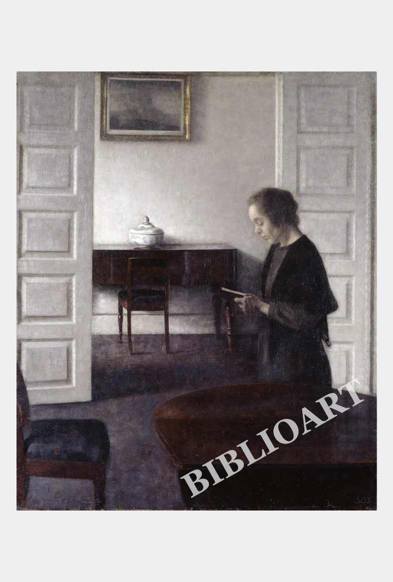 ポストカード単品：VH013-BP
：Interior with a Reading Lady