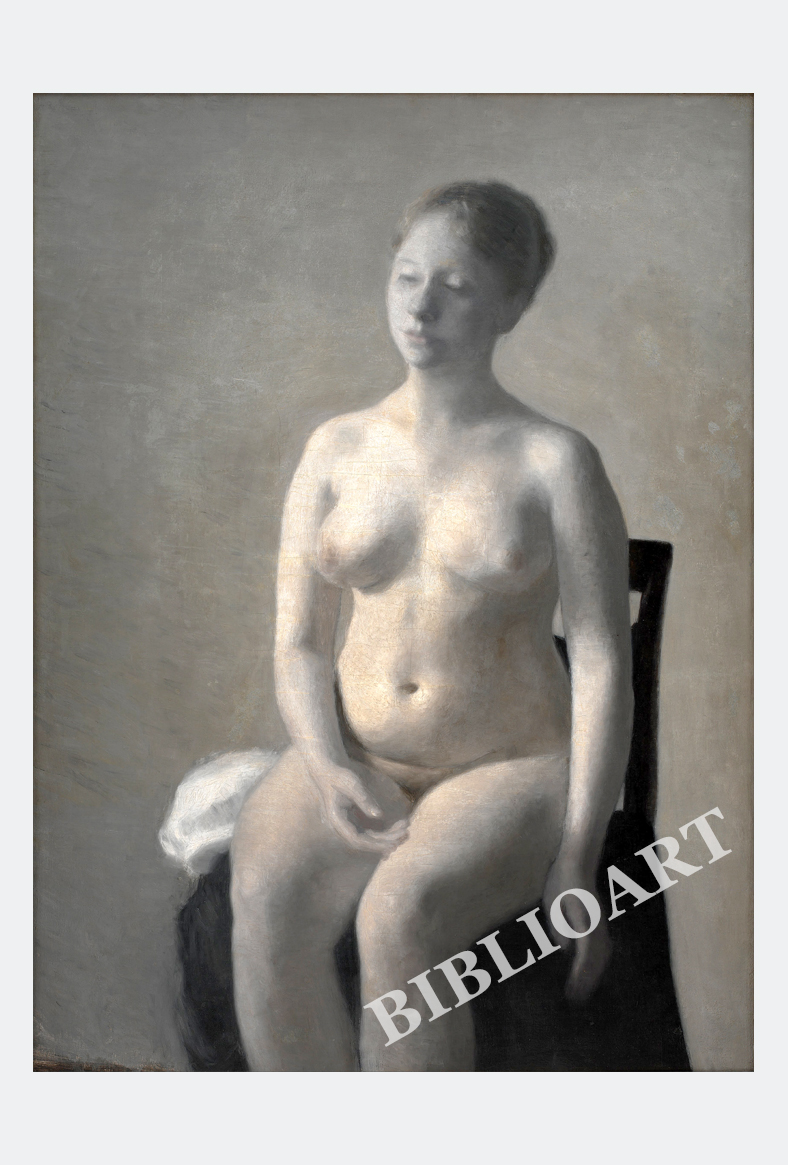 ポストカード単品：VH015-BP
：Seated Female Nude