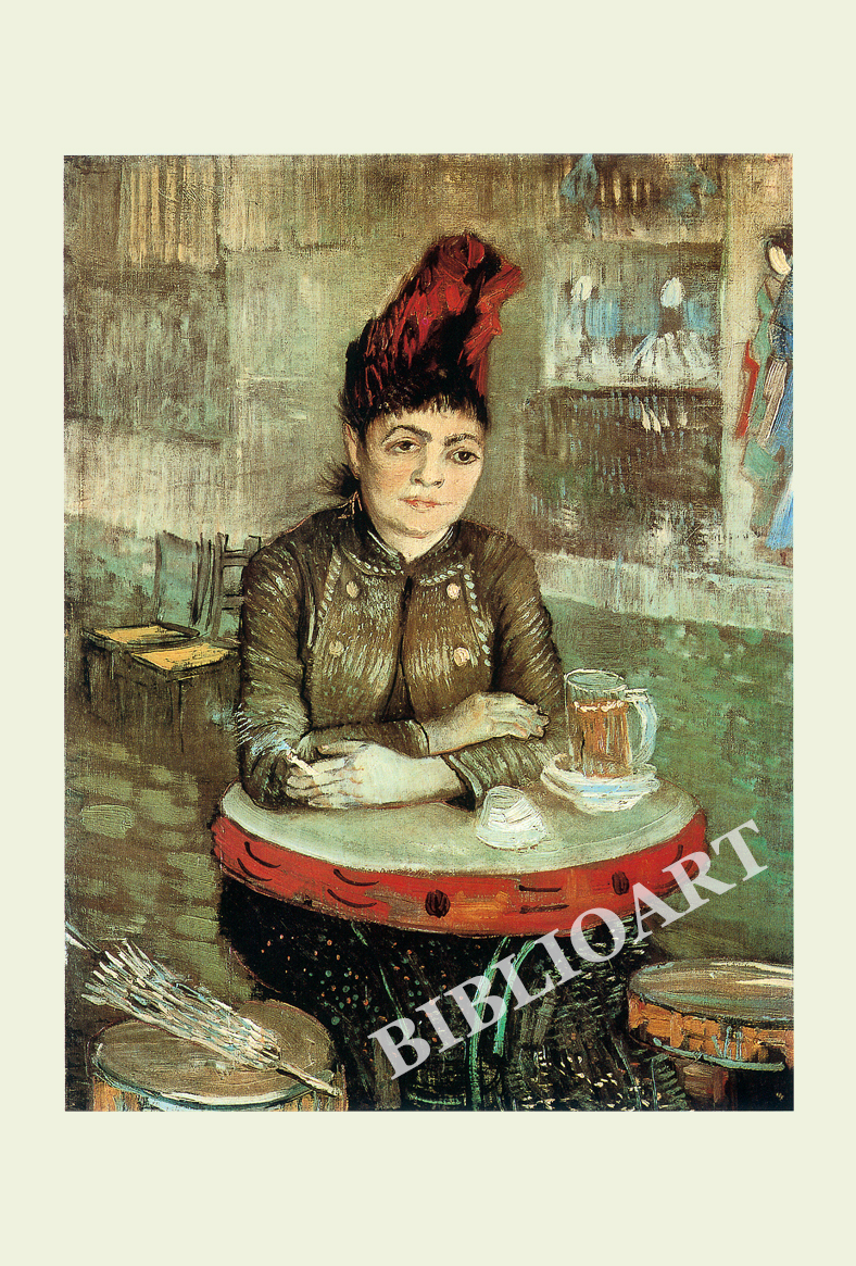 ポストカード単品：VVG019-BP：カフェ・タンブランの女