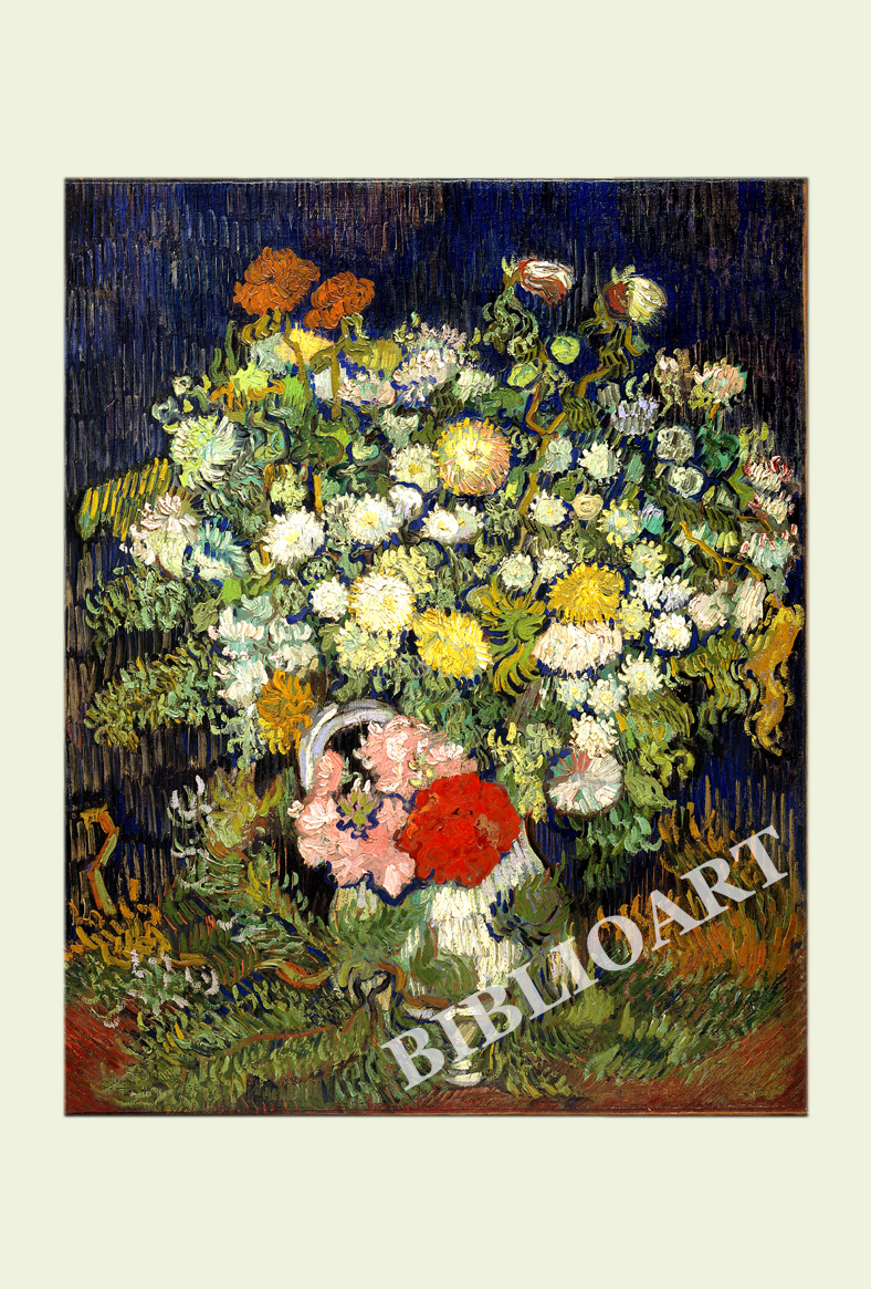 ポストカード単品：VVG039-BP：Bouquet of Flowers in a Vase