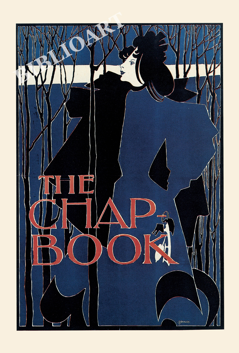 ポストカード単品：WHB009-BP：Blue Lady『The Chap-Book』