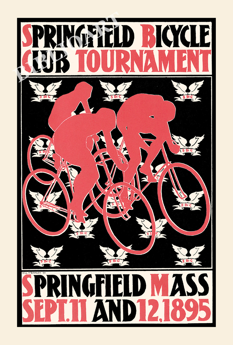 ポストカード単品：WHB012-BP：Springfield Bicycle Club Tounament