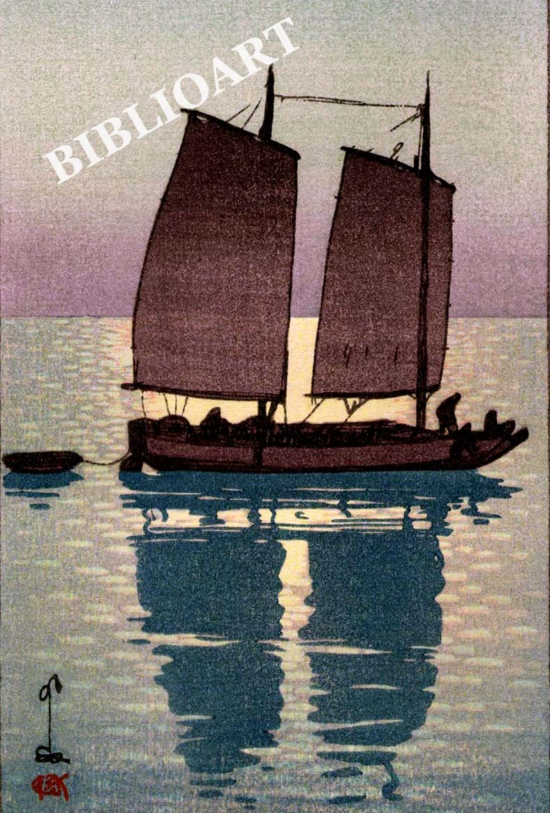 ポストカード単品：YH020-BP
：帆船