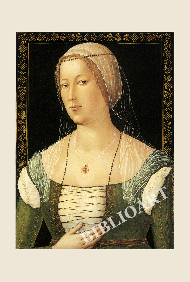 ポストカード単品：Z119-BP
：若い女性の肖像画