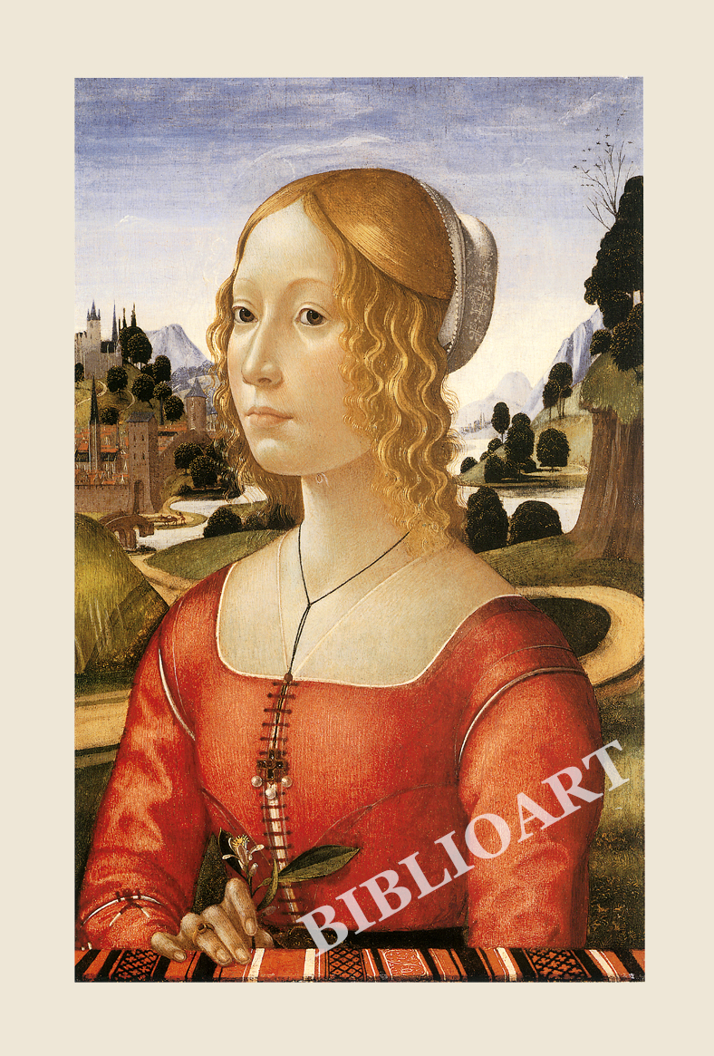 ポストカード単品：Z123-BP
：女性の肖像画