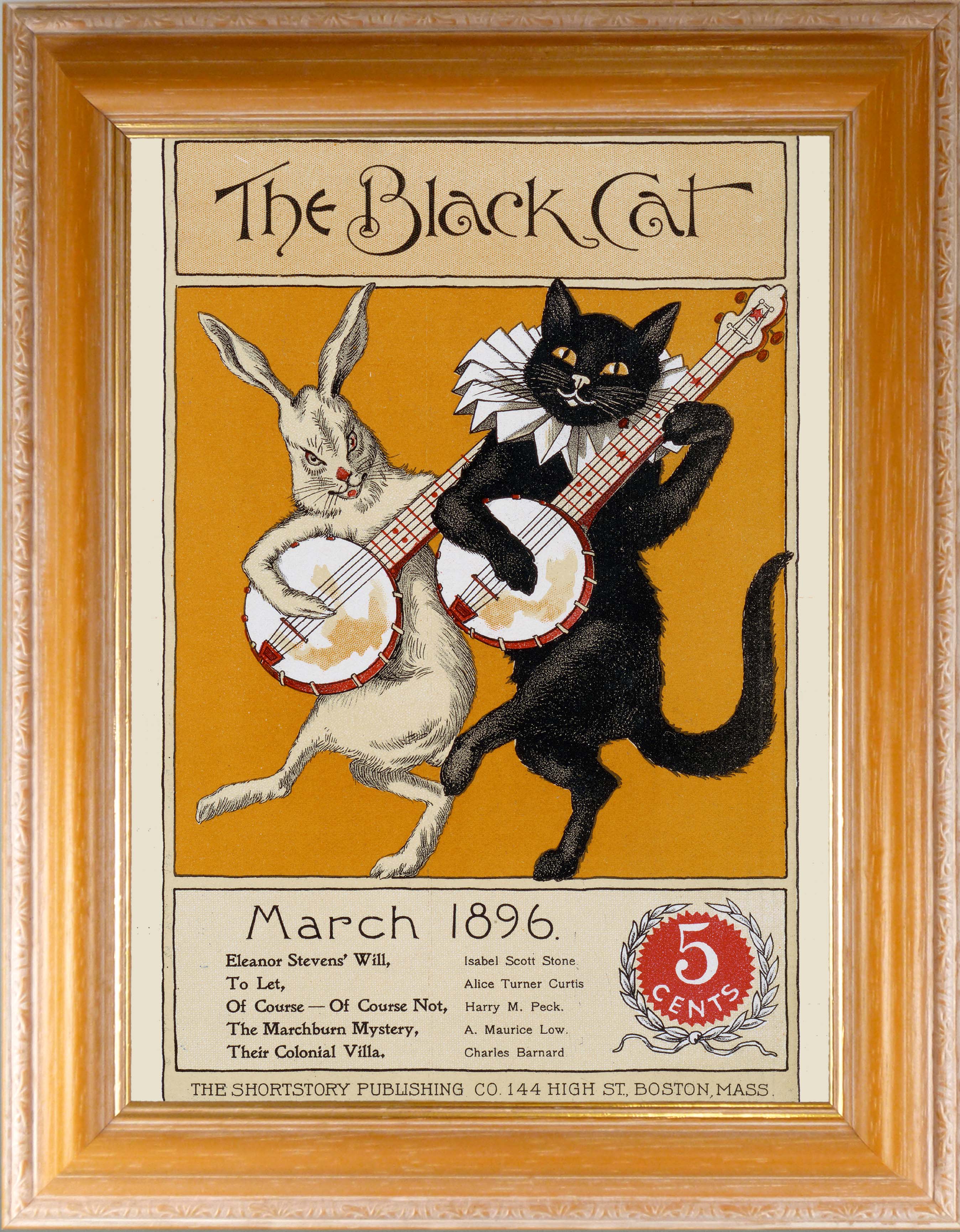 額装品（Ａ５）：Z150-A5G-B
：The Black Cat, March